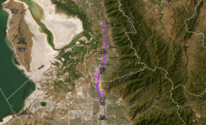 Map shows the stretch of I-15 that UDOT has been looking into improvements for. (Utah Department of Transportation)